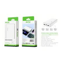 M TK MOVETECK Batería portátil 20000mAh Y Tipo C Cable, 74WH Carga Rápida Bateria Portatil, Tipo C Pila Portatil con 4 Puertos USB de , Compatible con teléfonos móviles, auriculares, ordenadores portátiles, etc., Blanco 0251501 - Blanco - Ver 7