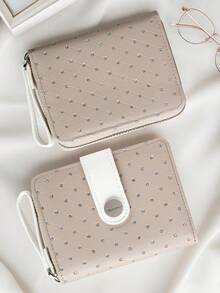 BATSIOE Luxury Rhombus Sequin Women's Wallet Exquisite Metal Buckle Design Large Capacity Card Holder Fashion Coin Purse For Women Wallet Mini Wallet Purse Wallet Small Wallet Cute Wallet Wristlet Wallet