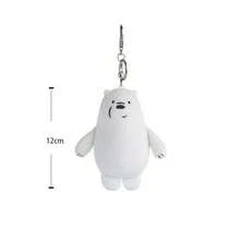 Riesiger We Bare Bears Plüsch Schlüsselanhänger - Kuschelige Großformat Dekoration für Taschen, Rucksäcke und mehr! Mit großem Bären aus weichem, kuscheligen Material - Weiss - Übersicht 7
