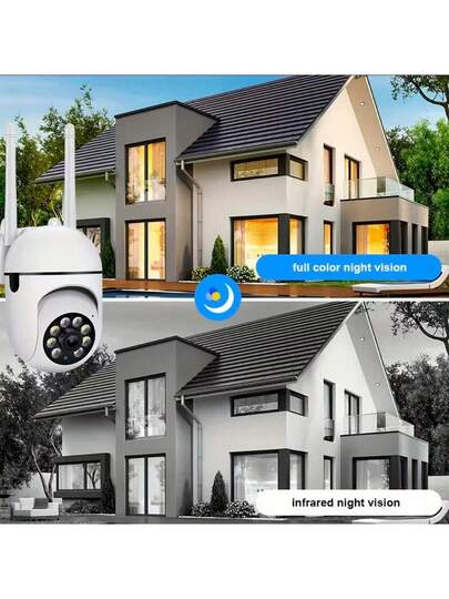 1080P WiFi Security Camera Night Vision, Spotlight Speaker Two Way Audio, Motion Tracking, 360° Pan/Tilt/Zoom, Home Indoor/Outdoor Security, Compatible Alexa, Young, Elderly Pets, Indoor Moderne System Wireless Connection Surveillance view 7