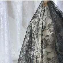 Lace Fabric In Multiple Sizes & Colors: 59inch*39.37inch /150cm*100cm /150cm*200cm /150cm*300cm /150cm*500cm Floral Rose Knitted Lace Fabric, Non-Stretch, Black, White, Beige, Sky Blue, Burgundy, Pink, Purple, For DIY Clothing, Wedding Dress, Sewing, Home Curtain, Door Curtain, Wedding Decor, Party Decor, Sports Festival Headpiece, Ribbon Decorations
