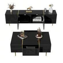 Television Stands & Entertainment Centers - Black + MDF + 40-49 Inches - View 10