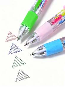 Zestaw 24 szt./6 szt./zestaw uroczych, czterokolorowych długopisów kulkowych i kartek świątecznych, idealny dla uczniów, czterokolorowe mini długopisy kulkowe, kolorowe długopisy, 4-kolorowy tusz, odpowiedni do szkolnych artykułów biurowych, uroczy wzór Świętego Mikołaja, renifera i bałwana – idealny do biura, jako nagroda w klasie, zabawny prezent zbiorczy, upominki na imprezę, prezenty urodzinowe, prezenty świąteczne - Wielokolorowe - Zobacz 5