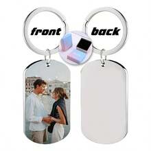 Customized Memorial Badge, Personalized Metal Keychain, Engraved Photo Necklace, Fashionable Pendant, Exquisite Customized Gift, Holiday Commemorative Items,Festive Calendar - Multicolor - View 27