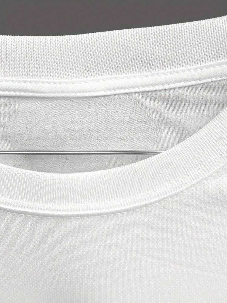 Women's Casual T-Shirt With A Cute Hobby Pattern. Comfortable For All Seasons. 180g Cotton. - 白色 - 查看 3