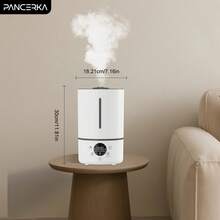 Umidificador de aroma PANCERKA 4L Adequado para quartos, salas de estar e cômodos grandes, com umidificação contínua, difusão de aromaterapia integrada e saída de névoa fria de 300 ml/h, aumentando rapidamente a umidade para uma experiência de ar confortável e duradoura - Plugue tipo C da UE (220-240V) - Ver 10