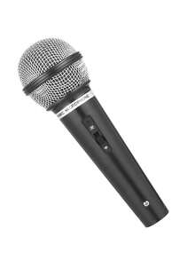 1 件麦克风道具，仿真麦克风模型外壳，适用于家庭酒吧装饰品、摄影道具、派对礼品 - 黑色 - 查看 1