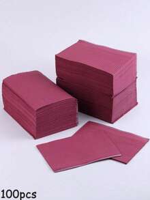 一次性粉色美甲桌垫3层防水清洁纸可折叠多功能美容纹身牙科布防水桌布清洁美甲餐巾美甲用品 - 彩色 - 查看 11