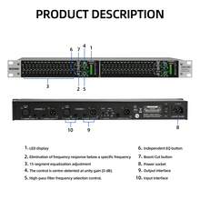 Home Audio System 15-Band Stereo Graphic Equalizer, Rack-Mount Dual-Channel Professional DJ Equalizer (With Subwoofer Output, Noise Reduction Function) (Model: EQX-215S) - US A Type Plug(110-127V) - View 10