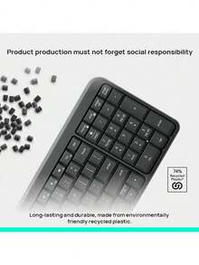 Logitech MK251+M196 Multi-Function Wireless Keyboard And Mouse With Bluetooth And 2.4G Dual-Mode Switching, Integrated Mobile Device Holder, And Long-Lasting Battery Life (Pink) - Pink - View 4