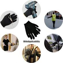 1 Pair2Pcs Cotton Gloves Eczema And Dry Hands, Moisturizing Gloves, Work Gloves Men, Women, SPA, Jewelry Inspection Black, 1 Pair - ban đầu - Xem 6