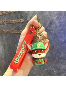 卡哇伊尼克·王尔德钥匙扣朱迪·霍普斯可爱娃娃背包吊坠动漫卡通钥匙扣节日礼物，女孩。派对装饰、生日礼物、各种节日礼物 - 赠送朋友或伴侣的完美选择。 - 彩色 - 查看 10