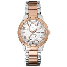 Guess Reloj de cuarzo elegante de acero inoxidable para mujer, reloj casual perfecto para accesorios diarios, Reloj de mujer Siren Silver W0442L1