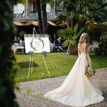 Wedding Easel Stand, Instant Floor Poster Lightweight Collapsible And Portable With Tripod Base Birthday Wedding Outdoor Decoration, Welcome Board Stand For Weddings And Posters, Portable Durable Adjustable Display Easel For Photo Displays