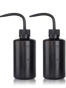 1-2 件 8.45/16.9 盎司塑料挤压瓶 - 冲洗瓶浇水工具、植物和花卉多肉植物浇水瓶（带塑料弯嘴）、盆栽植物尖嘴浇水瓶、纹身清洁瓶