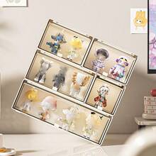 1pc盲盒展示盒家用抽屉式防尘展示盒透明收纳盒 - 彩色 - 查看 3