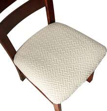 Seat Covers For Dining Room Chair Seat Slipcovers Kitchen Chair Covers (Beige, 4 Pcs) - 深灰色 - 查看 10