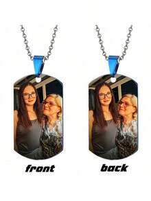 Customized Memorial Badge, Personalized Metal Keychain, Engraved Photo Necklace, Fashionable Pendant, Exquisite Customized Gift, Holiday Commemorative Items,Festive Calendar - Multicolor - View 45