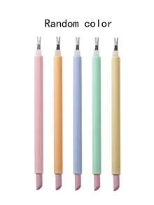 Nagelkutikulaentferner-Werkzeug, doppelköpfige Kutikulagabel, Nagelpolitur-Stift, Kutikulapolitur-Stift, Quarz-Nagelpolitur-Stift