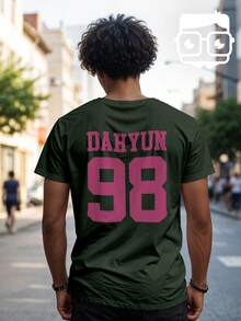 Twice Kpop Dahyun 98 Members T-Shirt Ref 2358 VEST NERD - Verde militar - Ver 4