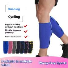 1pc Adjustable Compression Leg Sleeve, Suitable For Running, Cycling, Sports Like Badminton To Relieve Muscle Soreness - Multicolor - View 2
