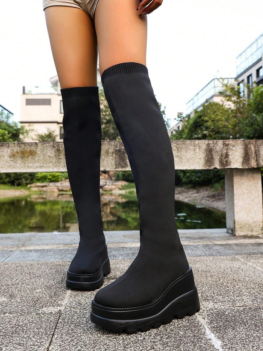 Fall/Winter Plus Size Women's Fashion Tall Boots