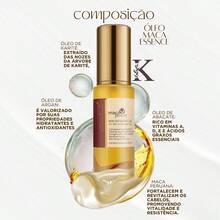 Maca Power Original Shampoo And Conditioner Kit - Collagen Mask 500ml + Hair Ends Repair Oil - Naranja Coral - Ver 8