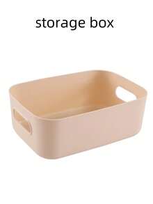 1 pièce de boîte de rangement blanche minimaliste avec des lignes lisses et une forme carrée nette, dotée d'une conception de poignée intégrée très conviviale. Fabriquée en plastique de haute qualité, elle est robuste et facile à nettoyer. Qu'il s'agisse de petits articles de beauté dans la chambre ou de bouteilles et bocaux d'assaisonnement dans la cuisine