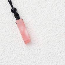 1件天然紫水晶粉色水晶长方形吊坠，DIY项链饰品配件 - 幾何吊墜項鍊 - 查看 14