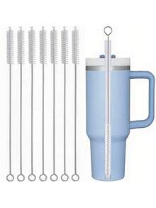 4/10pcs Stainless Steel Cleaning Brush Reusable Cleaning Brush Kitchen Supplies - Perfect For Cleaning Glass, Silicone, Metal Straws & More! Thanksgiving, Halloween, Christmas Gifts, Back To School Supplies, Halloween Gifts