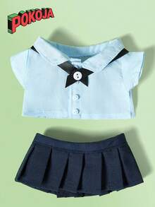 20cm制服连衣裙夏季JK裙套装也适合其他商品的娃娃，只卖衣服，不卖娃娃和鞋子