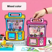 Sacs cadeaux transparents colorés et mignons avec fenêtre et design de poignée, convenant au stockage de bonbons pour les fêtes d'anniversaire, les remises de diplômes, les activités en classe, la décoration de sacs à dos et de chambres