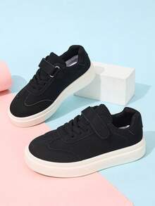 Kids Spring/Autumn Fashion Versatile Skate Shoes Sports Sneakers - Black and White - View 5
