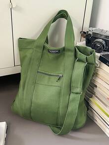 Túi vải Nhật Bản cổ điển, Túi xách đi làm thường ngày đa năng chéo chéo mới cho nam, Túi đeo vai màu trơn thời trang và cá tính - Nhiều màu - Xem 5