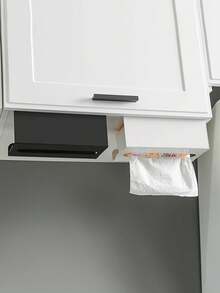 Stainless Steel Kitchen Paper Towel Holder - No Drilling Required Adhesive Installation, Space Saving, Suitable For Cabinets And Drawers, Rust-Resistant Powder Coated Design, Easy Paper Towel Dispensing, Suitable For Home And Office, Kitchen Organization, Sleek And Stylish Appearance, Smooth Surface.