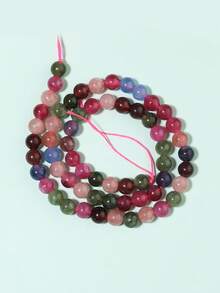 1 hebra de cuentas de piedras naturales Auratus, jade birmano, cristal de sandía, cuentas sueltas de piedras preciosas de curación de energía para hacer joyas, pulseras y collares DIY