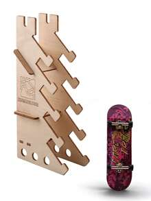 29毫米浅凹指板，带木制展示架，是滑板爱好者的理想礼物