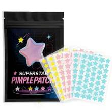 1200片星形疤痕贴，防水防汗，不易脱落；遮盖疤痕的同时，还能让您的脸部焕发光彩，让您更加美丽。采用天然植物成分制成，温和不刺激，适合所有肤质。 - 彩色 - 查看 7