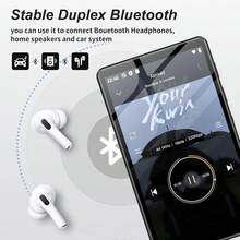 80GB MP3 播放器，带蓝牙和 WiFi，SWOFY 音乐播放器，带 Spotify，音乐，M503Pro 4.0 英寸触摸屏安卓 MP4 儿童 MP3 播放器，带 Libby、Audible、Spotify Kids、FM 收音机 - Type C - 查看 9