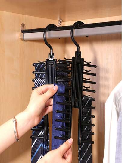 1pc Multi-Layer Tie, Scarf, Belt Display Rack, Convenient Storage And Showcase