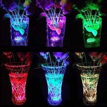 Submersible Led Lights, Submersible Waterproof RGB Change Remote Controlled Submersible Led Lights For Pond Pool Fountain Aquarium Vase Hot Tub Bathtub Fish Tank Party Halloween (4 Pack) - 4PACK + 1REMOTE - View 1