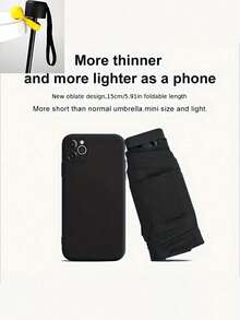 1pc Portable Mini Pocket Umbrella, Folding Umbrella For Rainy And Sunny Days, Mini Pocket Waterproof Portable Travel Umbrella, Parasol For Women With UV Protection, 2-In-1 Mini 60% Folding, Ultra-Light And Compact, Mini Travel Umbrella, Compact And Portable Umbrella For Sunny And Rainy Days, Sun Protection, 99% UV Protection, Suitable For Men And Women, Durable Structure, Sun And Rain Protection, A Must-Have For Back-To-School Season And Travel