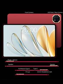 Teclast T60 AI Tablet (Allwinner A733 8-Core 1.8GHz/16(6G+10G)GB RAM/128GB ROM/11.97inch 1200*2000iPS TDDI/WIFI6/8000mAh/Type-C/13MP+5MP Camera/Android 15) With Keyboard & Accessories Bundle