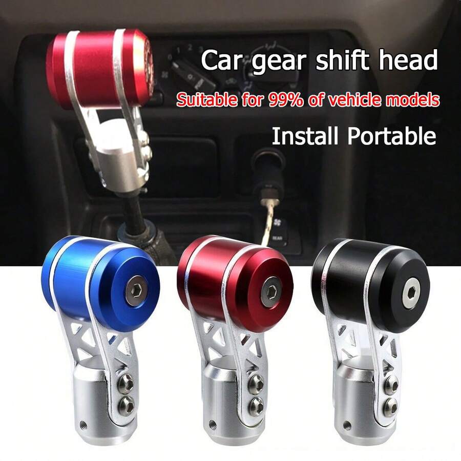 1pc Car Gear Shift Knob Airplane Joystick Gear Shift Head Metal Gear Shift Knob Universal Gear Shift Lever Personalized Shift Knob - A - View 1