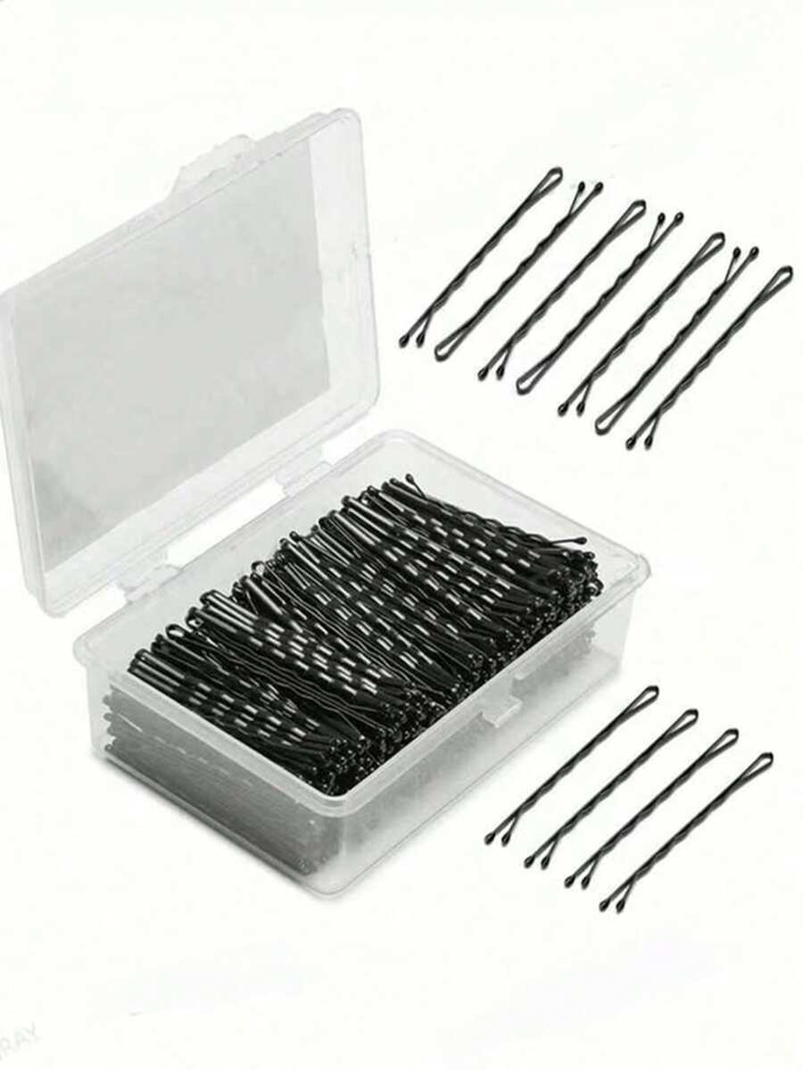 50/100/200个发夹，卷曲发夹，防滑发卡，带收纳盒，适合各种发型，秋季必备，发饰，美发工具，美发用品，美容配件，圣诞礼物，女士圣诞礼物，成人圣诞礼物，成人圣诞礼物，美发用品，圣诞礼物，成人圣诞发饰，礼物创意，美容圣诞礼物，圣诞节 - 彩色 - 查看 1