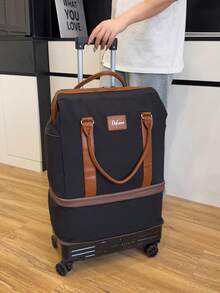 Hardside Wheeled Luggage With Large Capacity For Clothing, Detachable Wheeled Handle Weekend Bag, Removable Top Portion For Use As Overnight Bag/Travel Bag, Luggage Cover, Wheeled Bag, Short-Distance Business Travel Bag, Oxford Cloth Maternity Travel Bag, Suitable For Travel, Vacation, Back To School, Tourism, Dormitory, College Students, High School Students Handbag Luggage Bag For Business For Vacation Holiday Portable Multifunction Travel Duffel Bag Unisex Weekender Bags