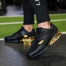 Deadlift Shoes Men, Professional Non-Slip Squat Shoes For Powerlifting, Stable Lifting Training Sneakers With Rubber Sole