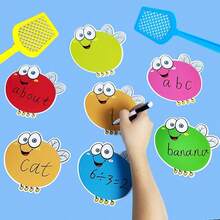 Erasable Fly Swatter Cards, Blank Cards, Kindergarten Clapping Games, Montessori Education, DIY Learning Cards, Educational Supplies,Back To School - Multicolor - View 9