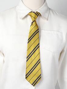 1pc Handmade Polyester Red Striped Arrow Shaped Skinny Tie, Essential For Back To School, Suitable For Halloween Party, Great Gift - Twill Tie - View 6