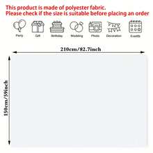 1pc White Photography Backdrop, 59x39.3 Inches/82.6x59 Inches, Elegant Portrait And Studio Background Banner, Polyester Fabric, Suitable For Birthday And General Celebration, Photography Studio Background, Smooth White Background, Shooting Props, Thin Sheer Fabric Material